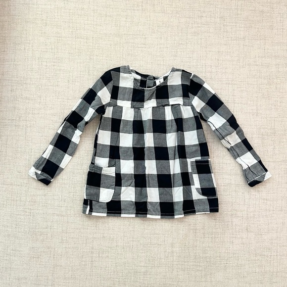 Carter’s Girls Long Sleeve Buffalo Check Top Size 5 - Picture 1 of 4